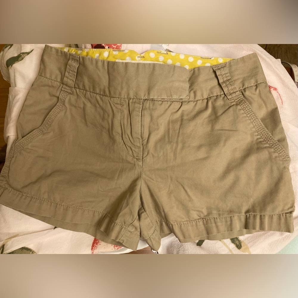 J. Crew Women's Khaki Cargo Shorts Size 0